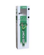 Piantana con teca per defibrillatore allarme e termoregolatore h104312