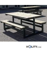 table-et-bancs-de-pique-nique-avec-lattes-en-bois-h109214