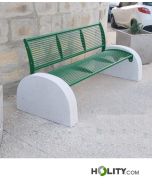 banc-en-acier-avec-support-en-béton-h109_354