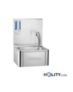 lave-mains en-acier-inox-à commande-fémorale