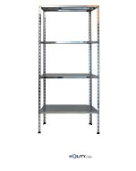 Étagère-inox-à-boulons-4-plateaux-lisses-90x40xh180-cm-h11132