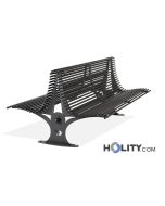 banc-avec-siège-avant-arrière-en-métal-h14023