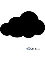 Tableau adhésif en forme de nuage h14850 