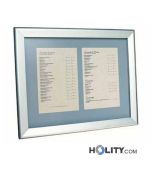 Tableau d'affichage porte-menus en aluminium h2426