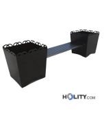 banc-pour-espaces-publics-en-métal-avec-2-jardinières-latérales-h287-183