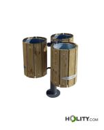 Corbeilles en bois pour la collecte des déchets sans couvercles h287_399