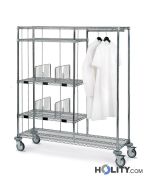 chariot-pour-linge-et-porte-vêtements-pour-hôpitaux-h31510