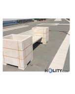 banc-pour-mobilier-urbain-avec-jardinières-h31932