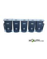 station-de-recyclage-à-5-poubelles-h326-70