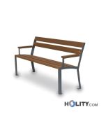 banc-pour-aménagement-urbain-avec-lattes-en-bois-de-pin-h35012