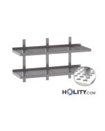 double-étagère-avec-plan-perforé-en-acier-inox-h357-41