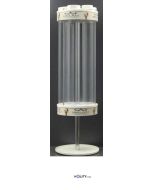 Porte-cônes-6-tubes-avec-base-tournante-en-aluminium-h41206