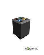 Conteneur tri sélectif 4 compartiments h424_137