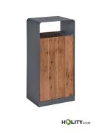 Poubelle en bois de 60 litres h463_01