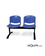 banc-pour-salle-d'attente-avec-assise-en-plastique-h487-03
