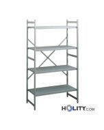 Rayonnage-en-aluminium-avec-étagères-pleines-h492-07