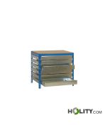 Banco da lavoro con cassetti h965_23