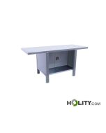 Banco da lavoro con piano metallico h965_24