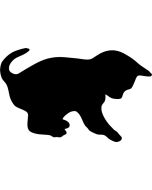 Tableau adhésif en forme de chat h14844 