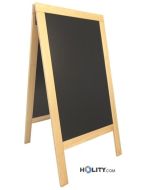 Tableau sur pied double face en bois h14861 