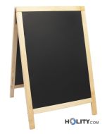 Tableau sur pied double face en bois  h14862 
