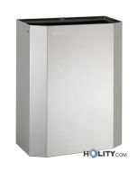 Poubelle salle de bain 25 lt en acier mat h4040