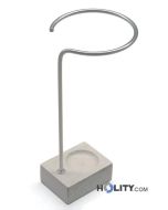 Porte-parapluies design en acier avec base en marbre h9746