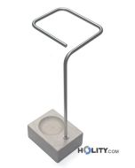 Porte-parapluies design en marbre et acier-h9745