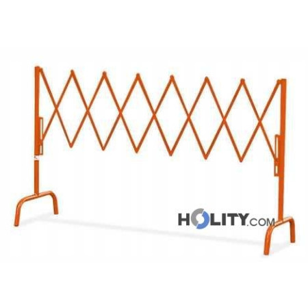 Barrière de chantier extensible orange h14078