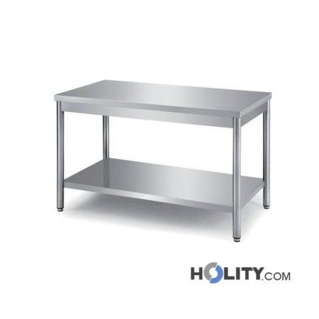 table-avec-plan-de-travail-en-inox-et-étagère-inférieure-h31428