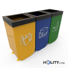 set-de-poubelles-de-recyclage-en-métal-de-design-h24108