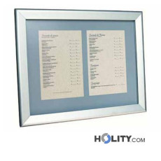 Tableau d'affichage porte-menus en aluminium h2426