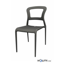 Chaise design en polypropylene renforce -h7421-bleu