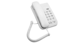 Téléphone blanc pour chambre d'hôtel h438_238