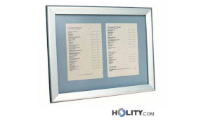 Tableau d'affichage porte-menus en aluminium h2426