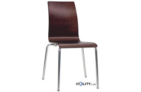 Chaise design en bois h26302
