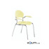 chaise-empilable-avec-accoudoirs-h15962-couleur structure chromée