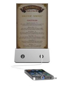 Vitrine-porte-menus-à-batterie-rechargeable-h10422