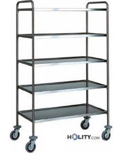 chariot-de-service-en-acier-inox-5-plateaux-h09144