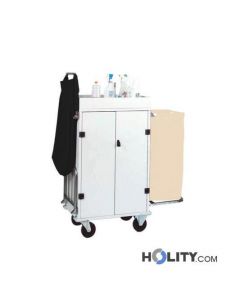 chariot-porte-linge-avec-2-porte-sacs-h09169