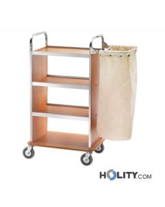chariot-porte-linge-avec-porte-sac-h09174
