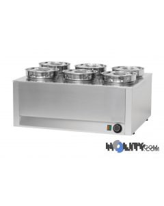 Chauffe-assiettes-Bain-marie-avec-6-récipients-h11029