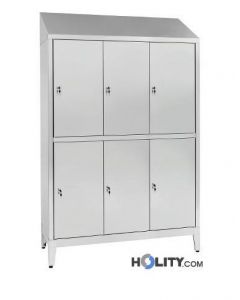 Casiers-vestiaires-sale-propre-en-acier-inoxydable-6-places