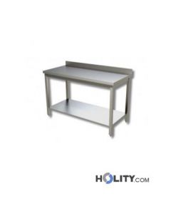 table-de-travail-inox-L.-110-cm-avec-1-étagère-et-rebord-h111_101