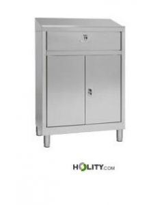 Armoire-pupitre-datelier-en-acier-inox-AISI-304-2-portes-avec-tiroir-h111_124