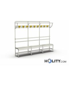 banc-de-vestiaire-avec-étagère-de-2,5m-h140200