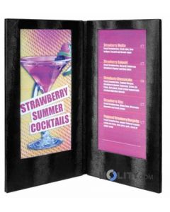 Porte-menus led double allongé h14801 