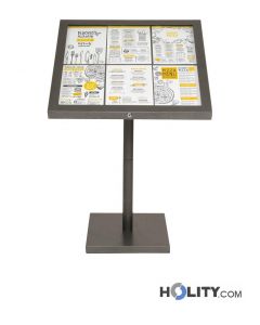 Tableau d'affichage LED 6A4 en acier revêtu h14813