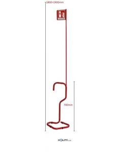 Colonne-porte-extincteur-avec-panneau-h214-51