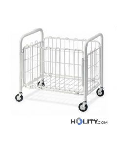 chariot-porte-linge-en-acier-blanc-h2270